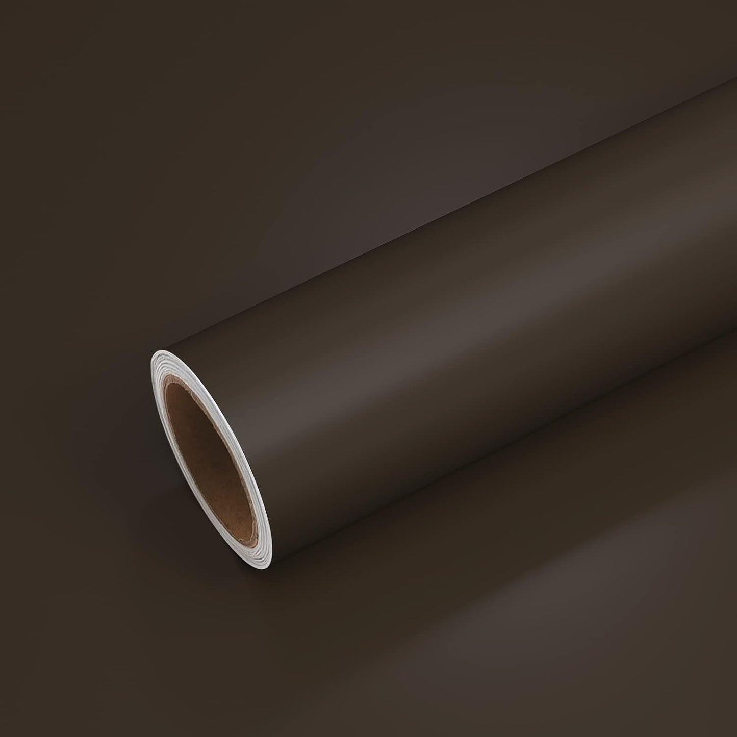 Matte Finish Solid Brown Color Removable Wallpaper – GREEWELT®