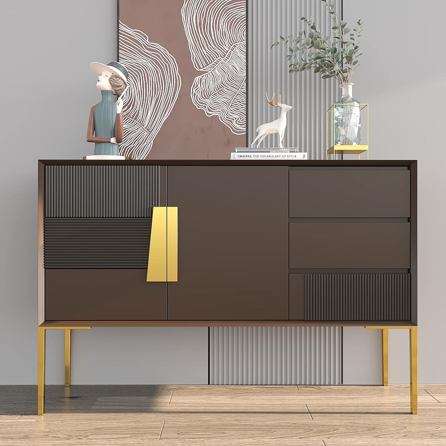 Matte Finish Solid Brown Color Removable Wallpaper – GREEWELT®