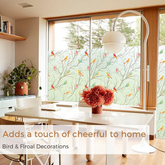 Bird Pattern Window Film – Privacy Glass Décor