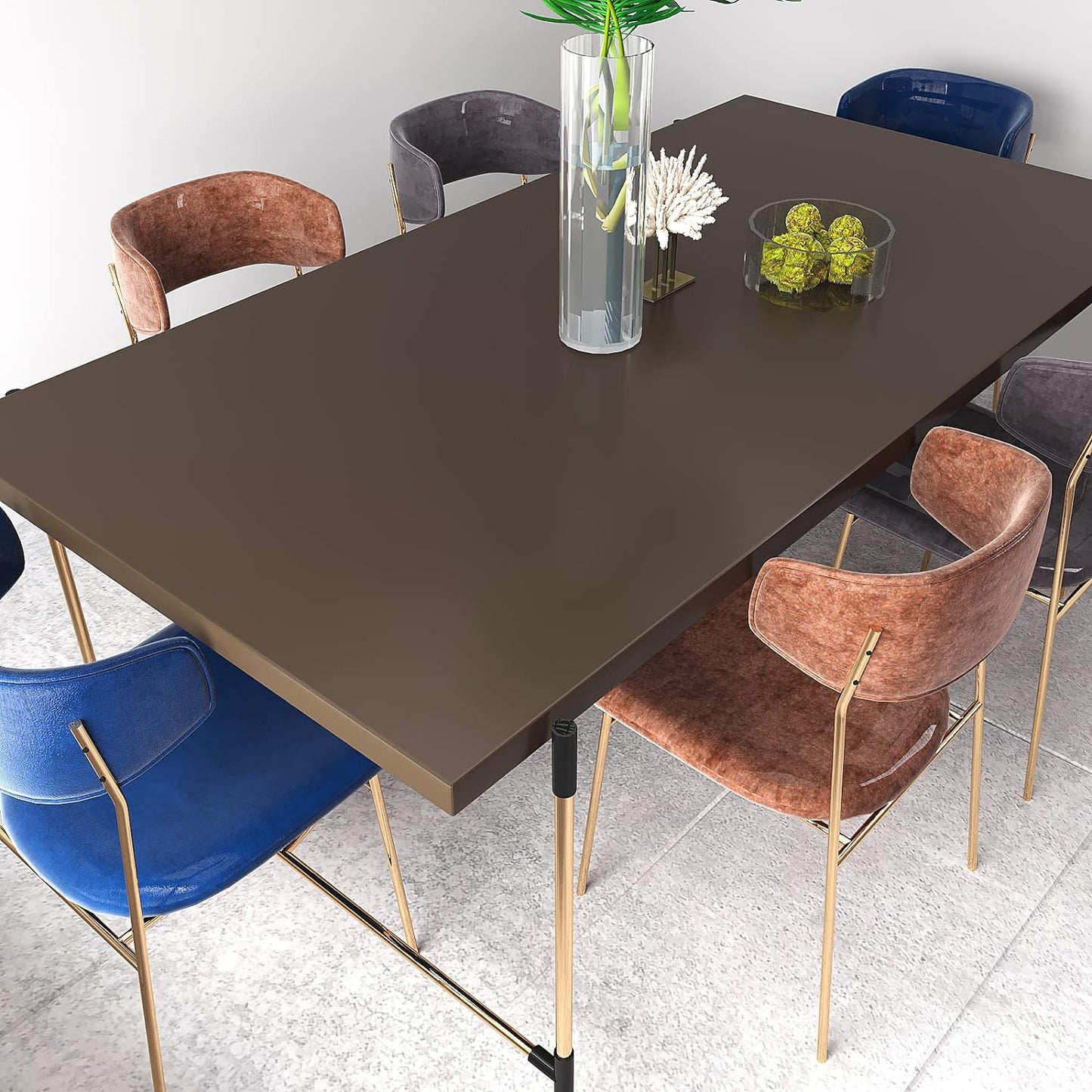 Matte Finish Solid Brown Color Removable Wallpaper – GREEWELT®
