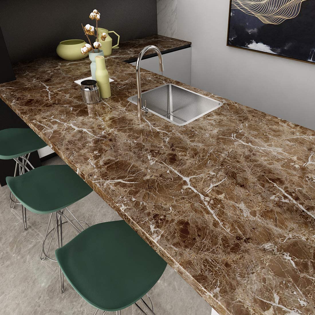 Brown Marble Wallpaper – Luxury Stone Finish