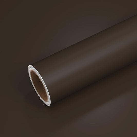 Dark Brown Vinyl Wallpaper – Durable Wall Covering