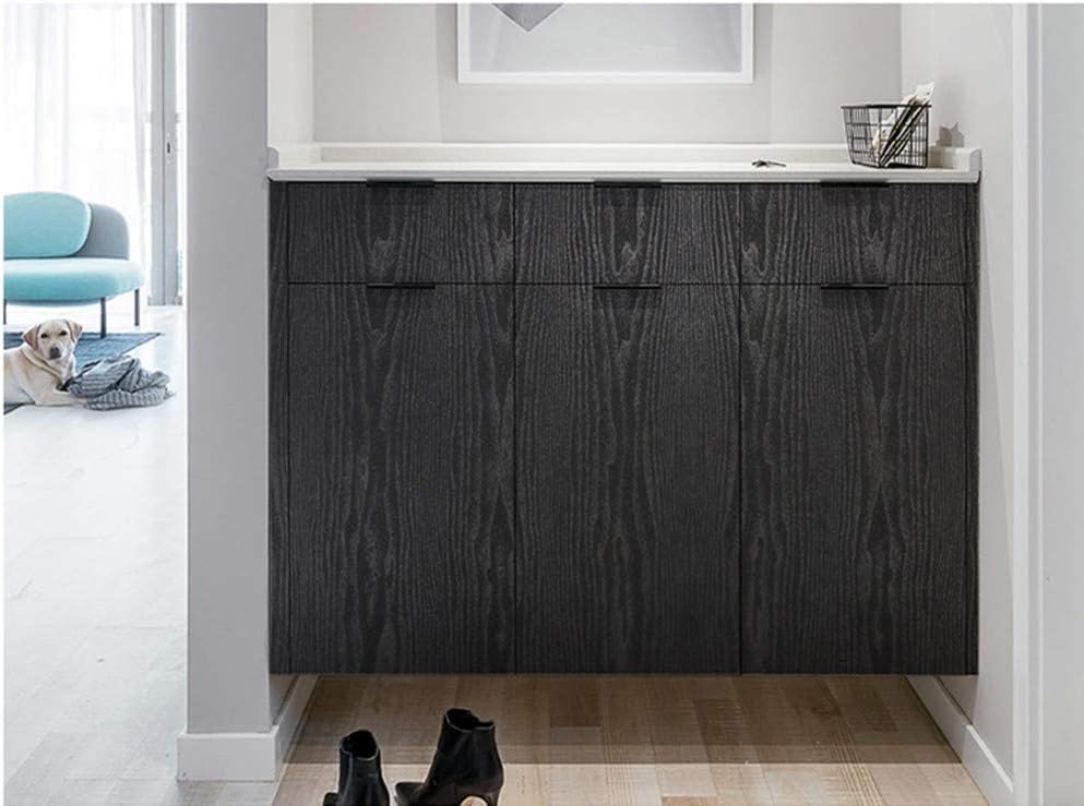 Black Wood Texture Wallpaper – Modern Wall Décor
