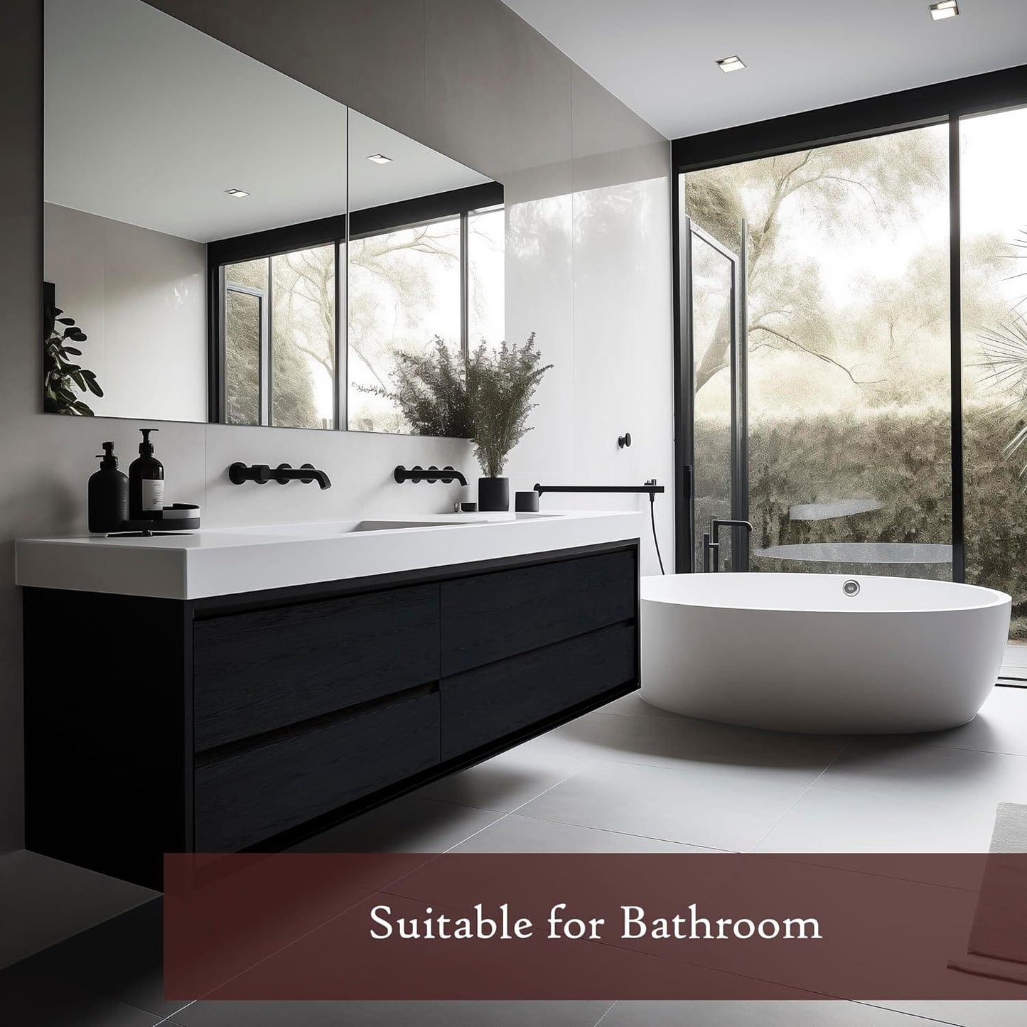 Black Wood Texture Wallpaper – Modern Wall Décor