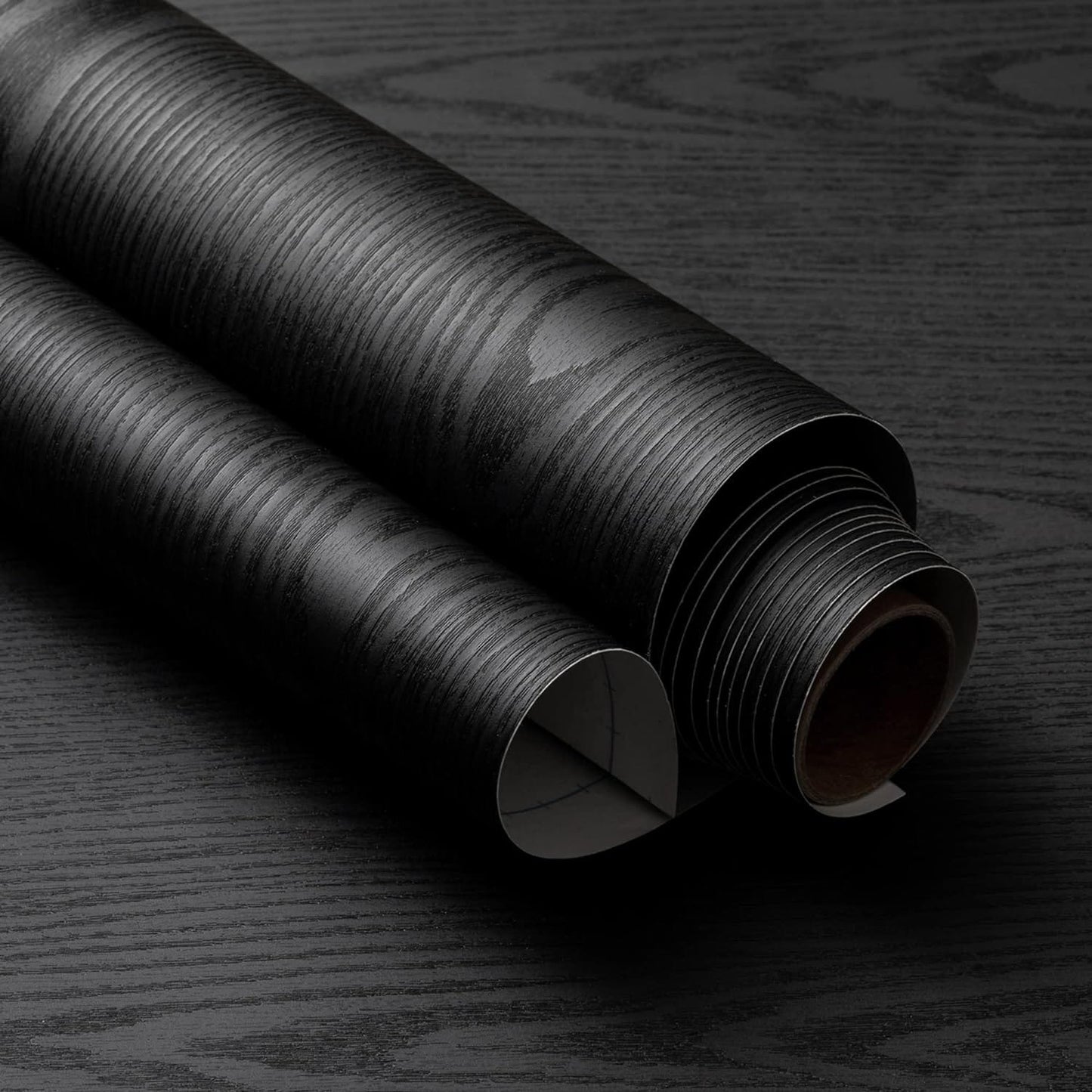 Black Wood Texture Wallpaper – Modern Wall Décor