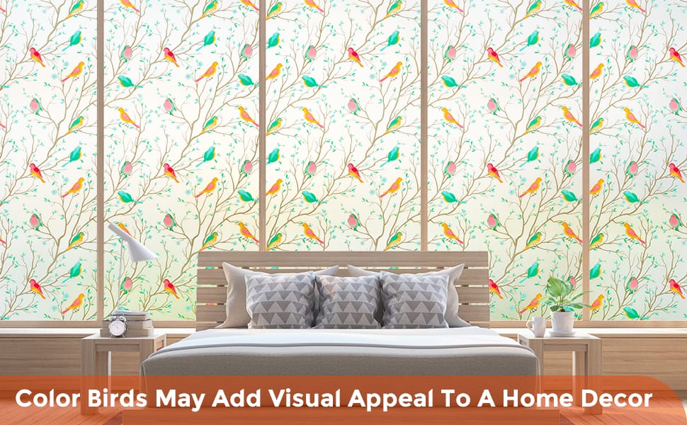Bird Pattern Window Film – Privacy Glass Décor
