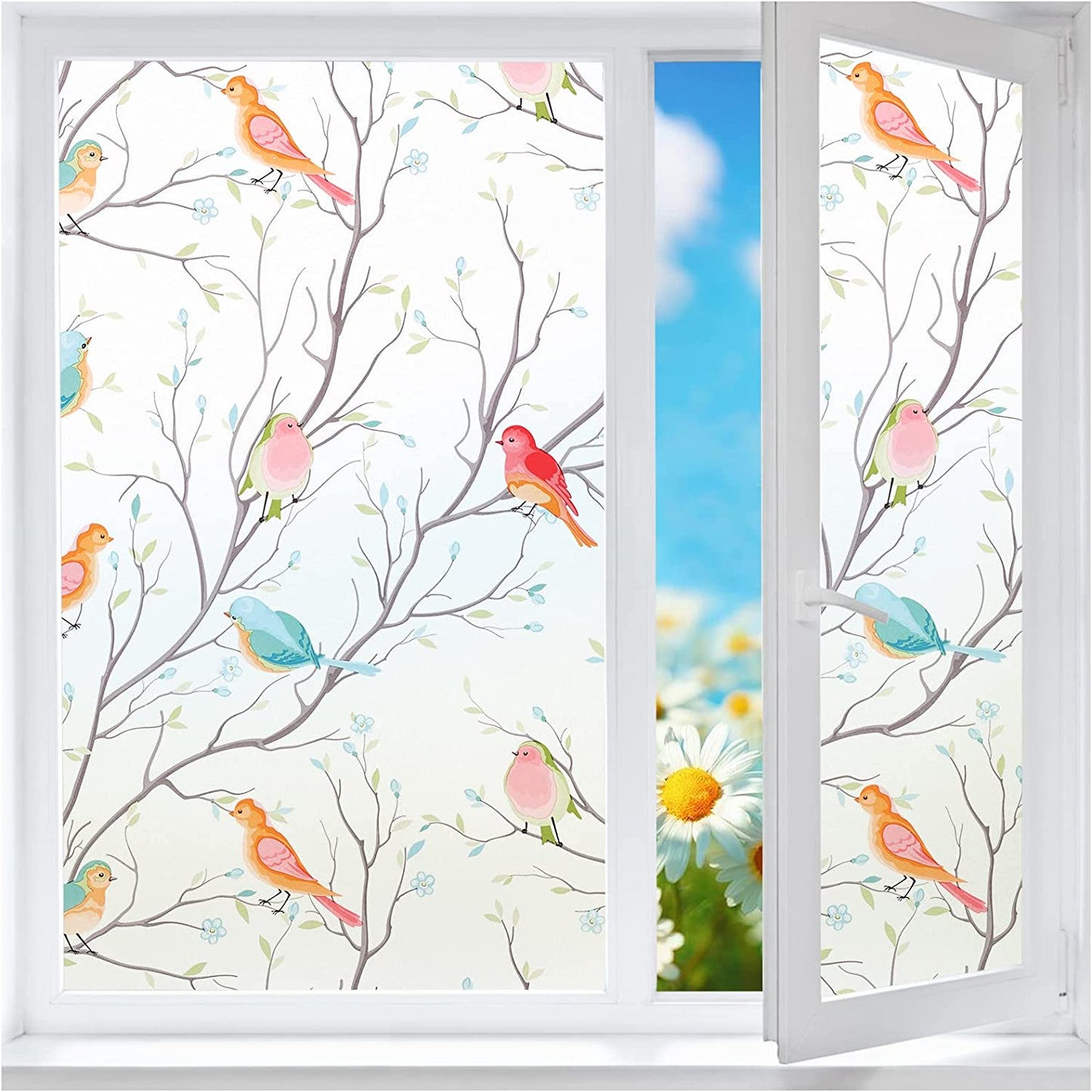 Bird Pattern Window Film – Privacy Glass Décor
