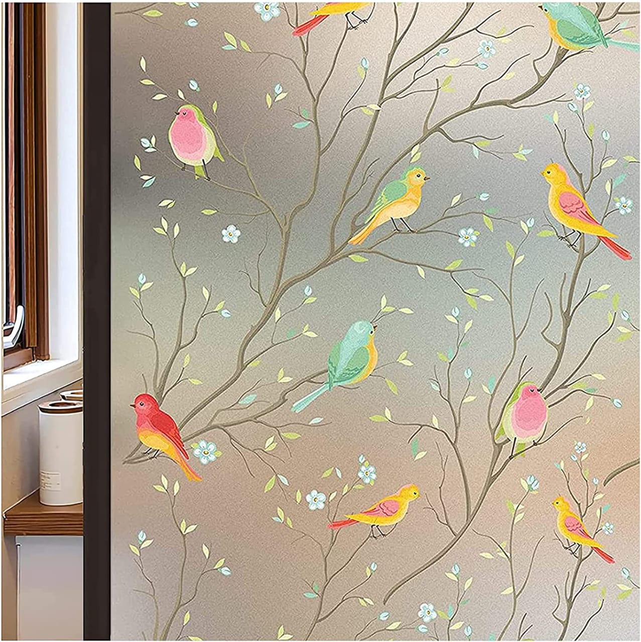 Bird Pattern Window Film – Privacy Glass Décor