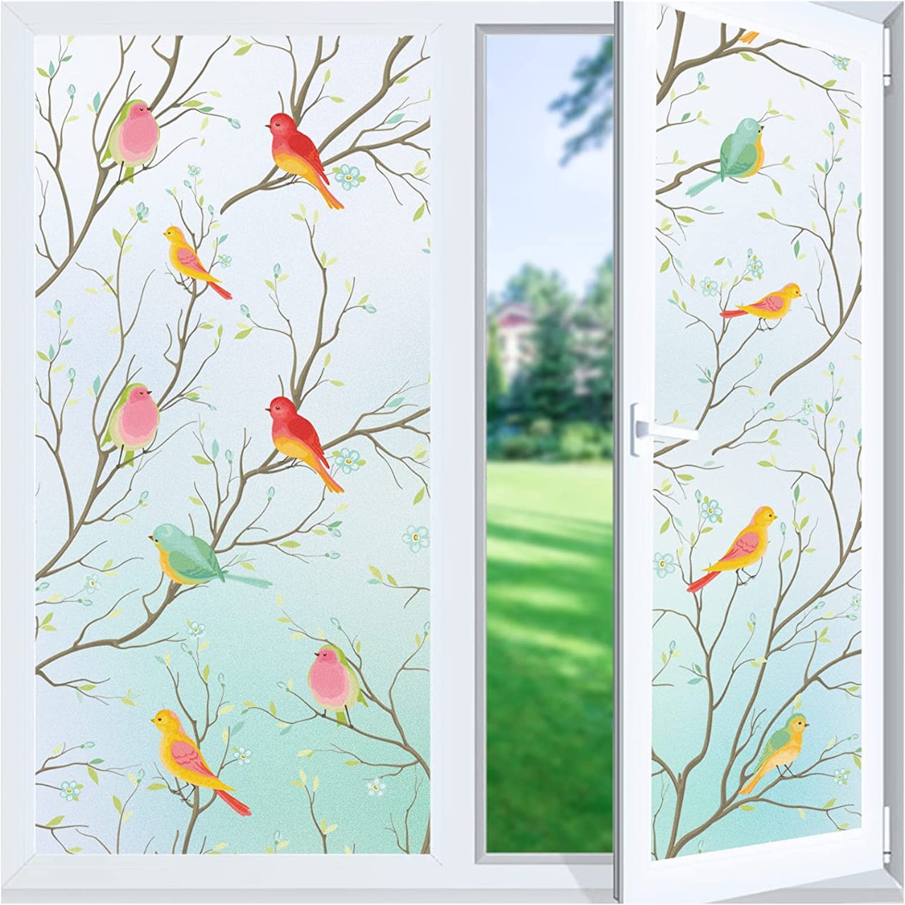 Bird Pattern Window Film – Privacy Glass Décor