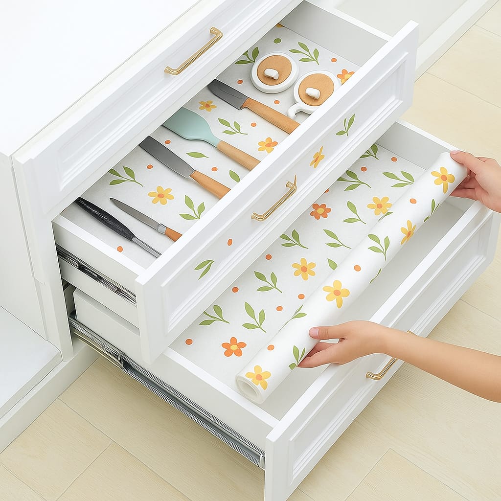 Florat Mat – Waterproof, Anti-Slip, Easy-to-Clean Drawer & Shelf Liner